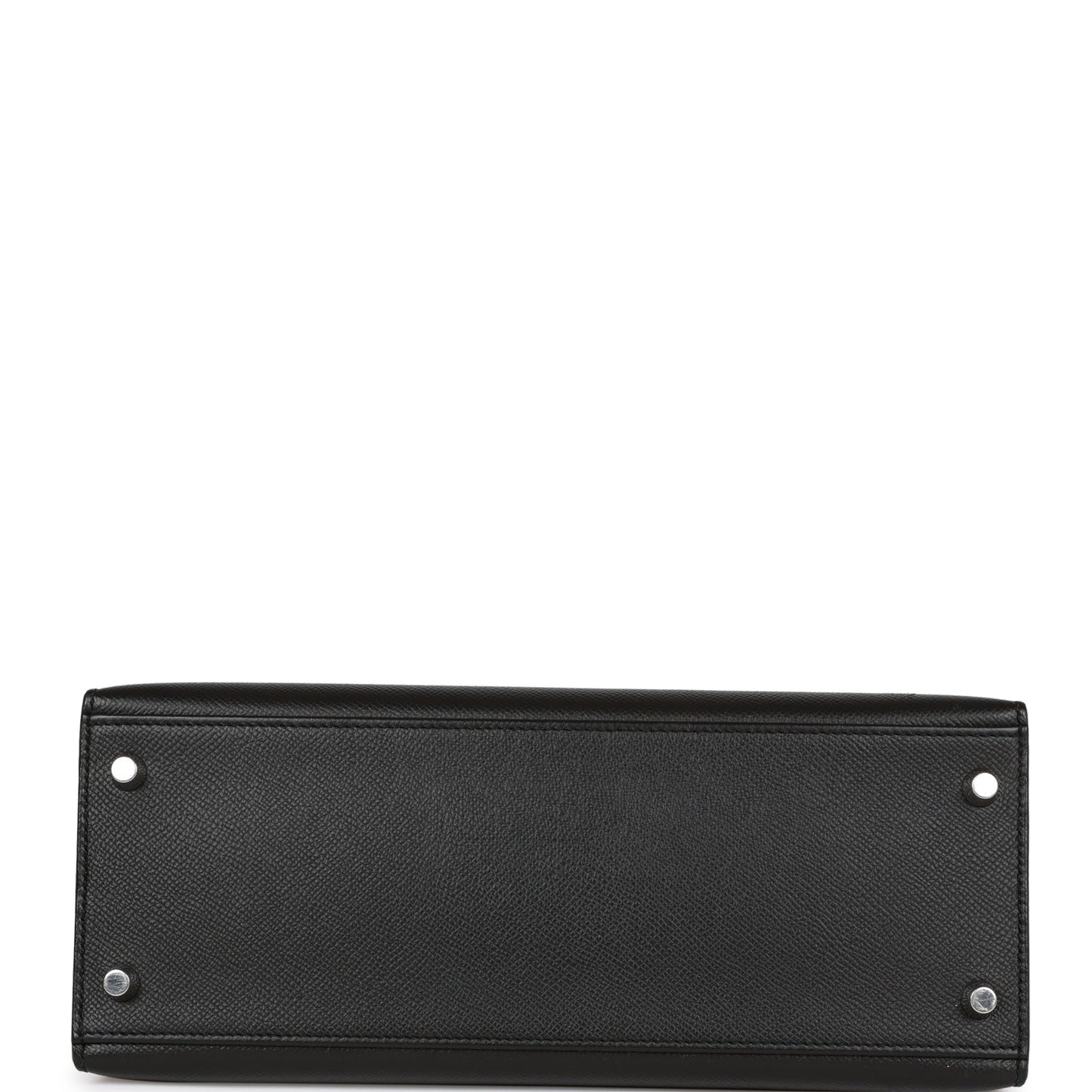 Hermes Kelly 28 Sellier Black Epsom Palladium Hardware