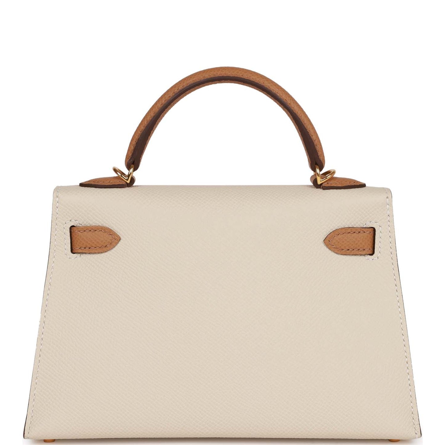 Hermes Special Order (HSS) Kelly 20 Sellier Craie and Biscuit Epsom Gold Hardware