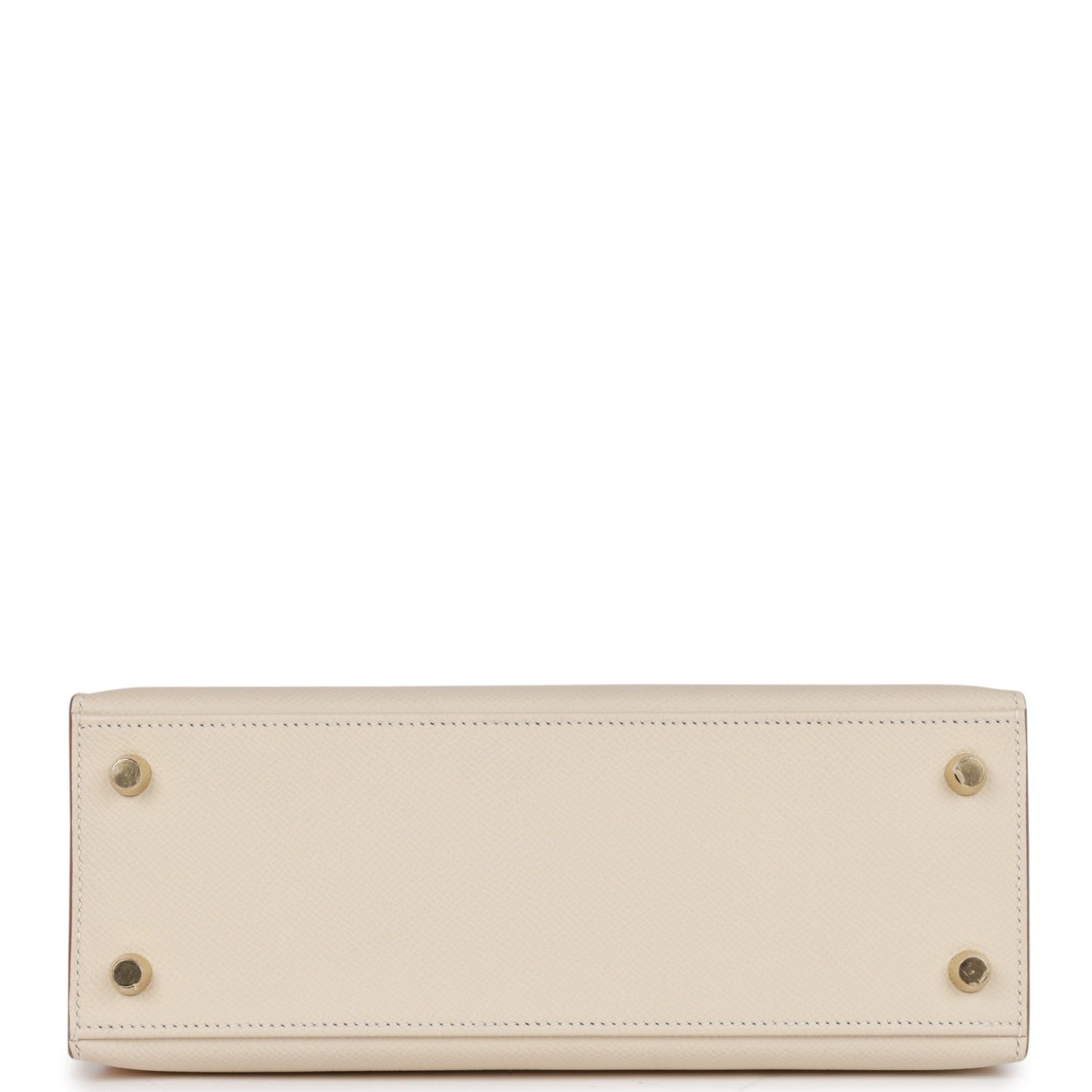 Hermes Kelly 25 Sellier Craie Epsom Gold Hardware