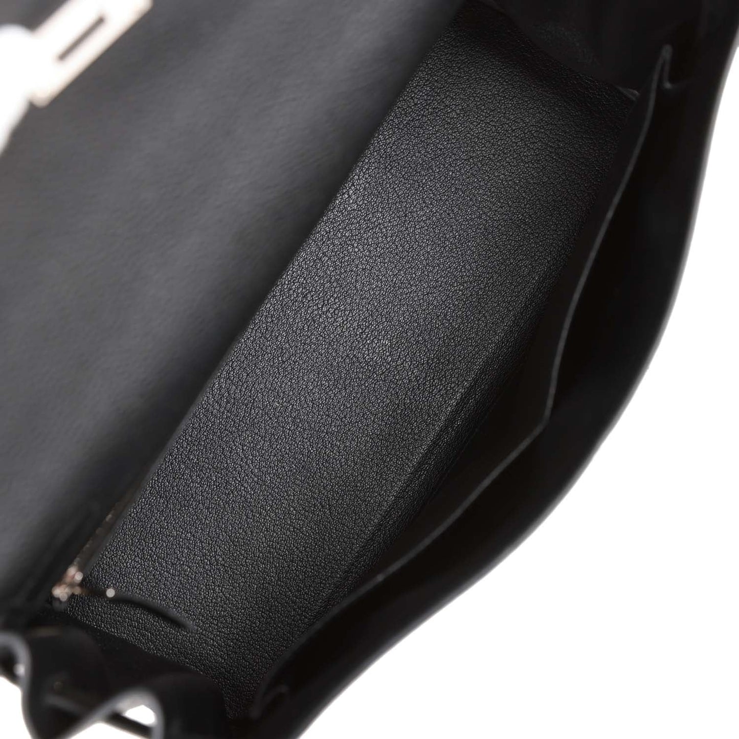 Hermes Kelly 32 Retourne Black Togo Palladium Hardware