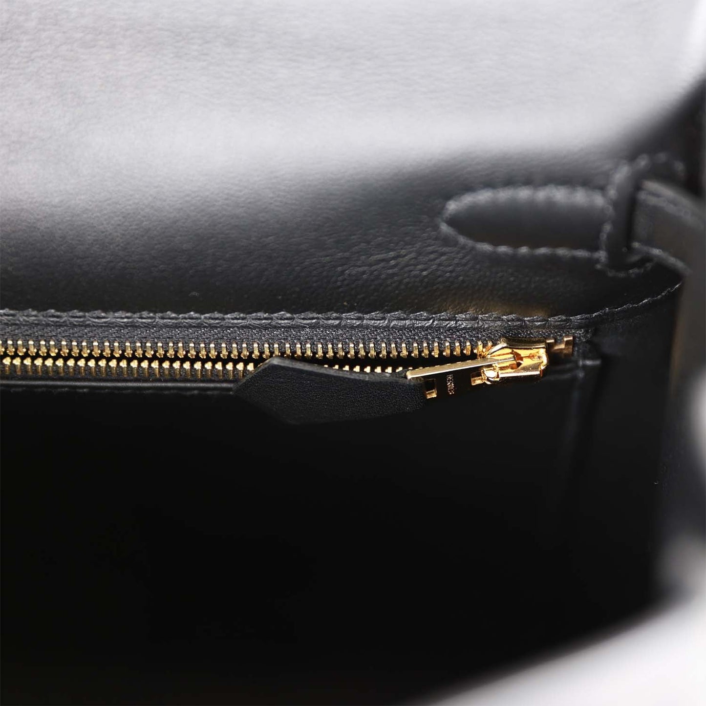 Hermes Kelly 25 Retourne Black Swift Gold Hardware