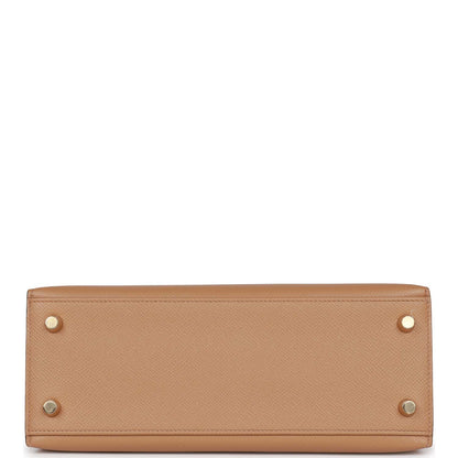 Hermes Kelly 25 Sellier Chai Epsom Gold Hardware