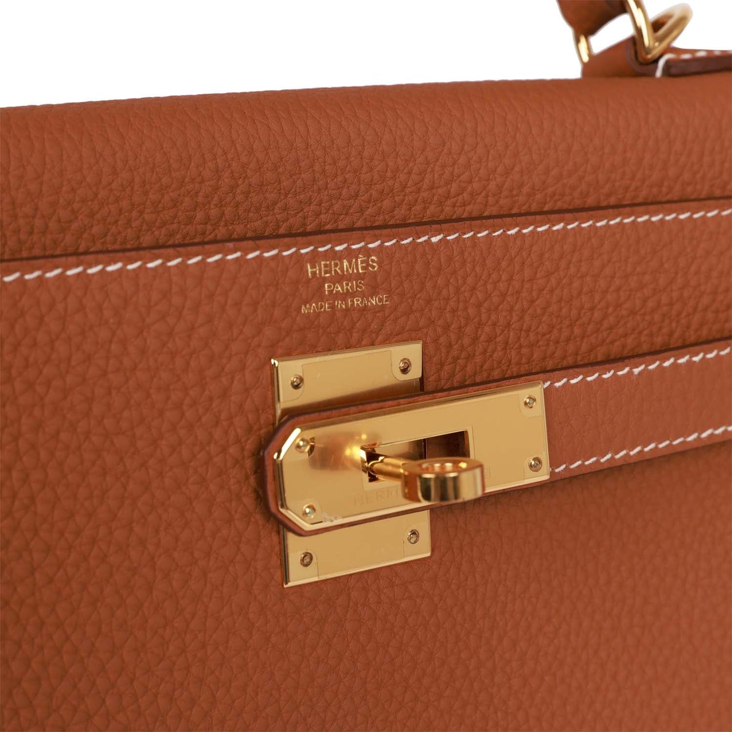 Hermes Kelly 28 Retourne Gold Togo Gold Hardware