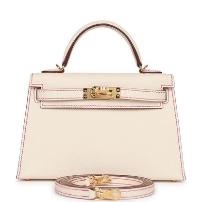 Hermes Special Order (HSS) Kelly 20 Sellier Nata Verso Epsom Gold Hardware