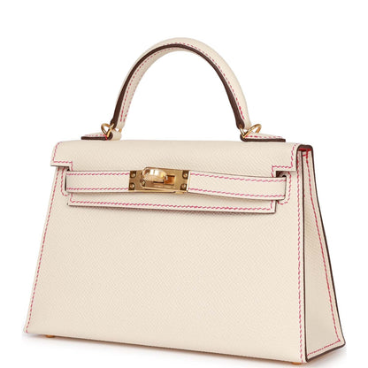 Hermes Special Order (HSS) Kelly 20 Sellier Nata Verso Epsom Gold Hardware