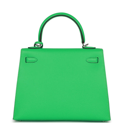 Hermes Kelly 25 Sellier Vert Comics Epsom Palladium Hardware