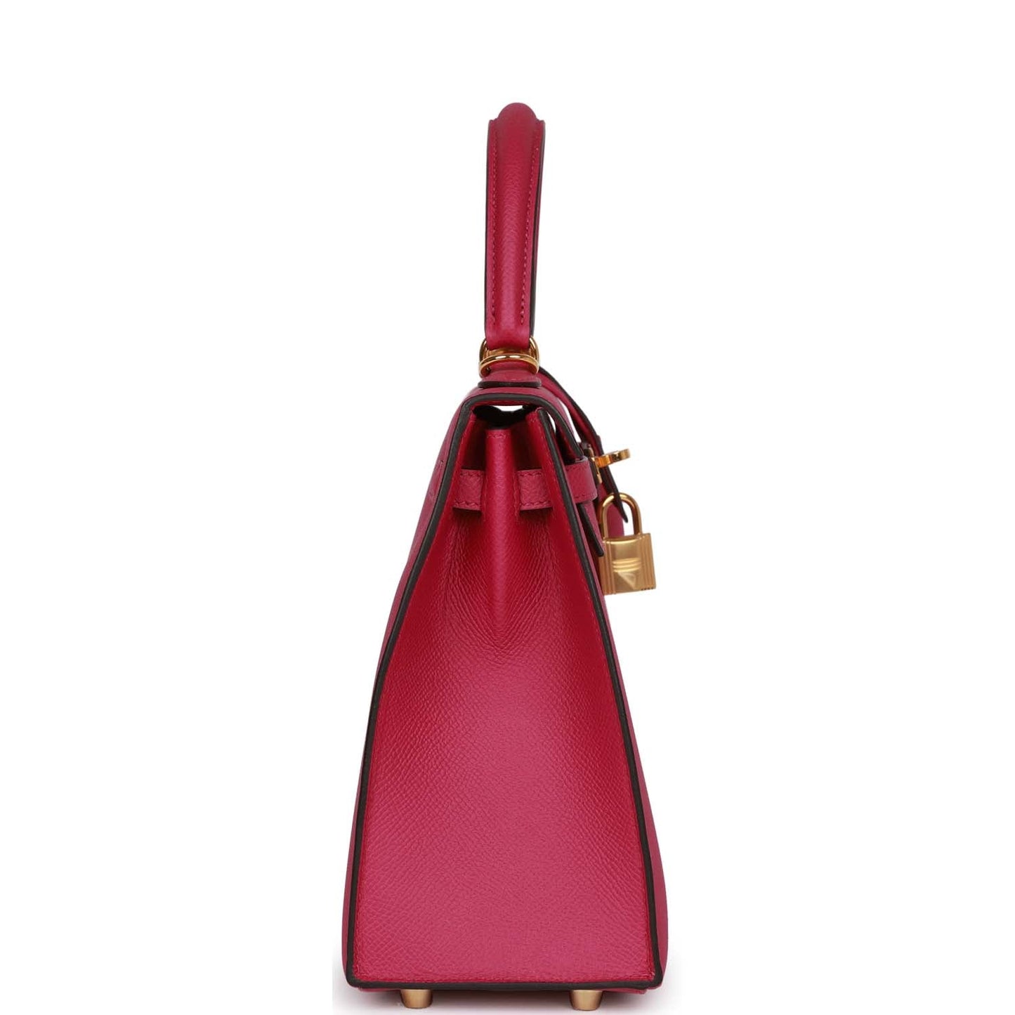 Hermes Kelly 25 Sellier Rose Pourpre Epsom Gold Hardware