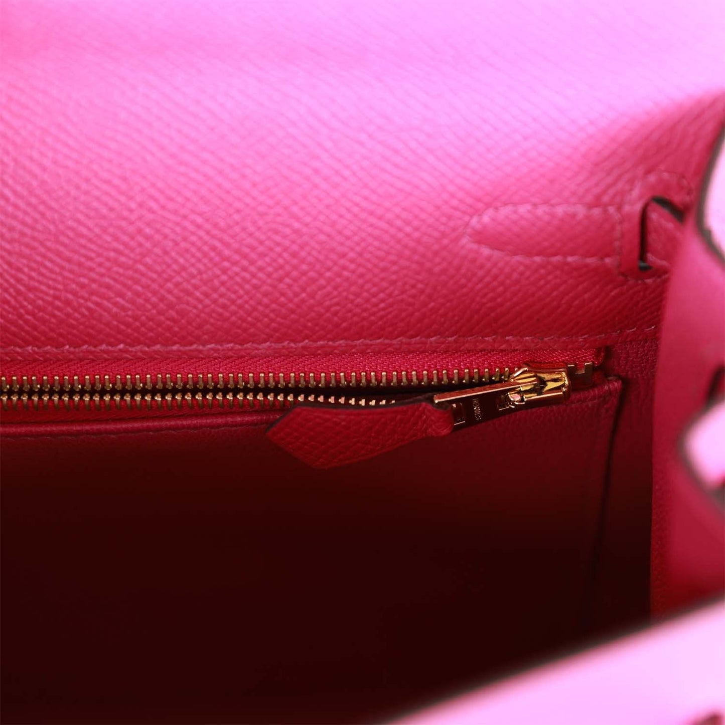 Hermes Kelly 25 Sellier Rose Pourpre Epsom Gold Hardware