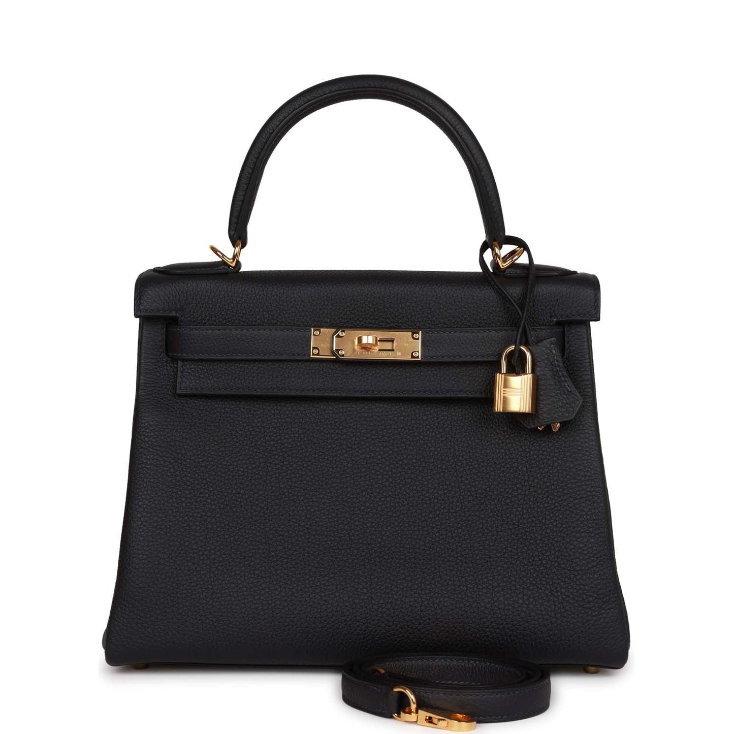 Hermes Kelly 28 Retourne Caban Togo Gold Hardware