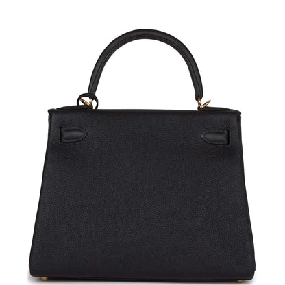 Hermes Kelly 28 Retourne Caban Togo Gold Hardware