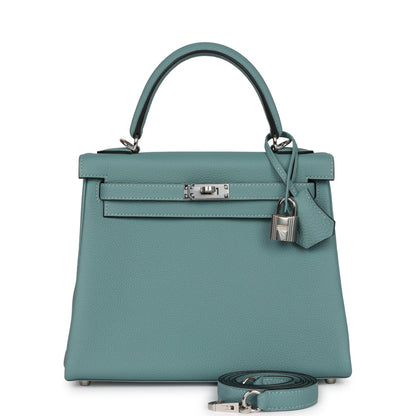 Hermes Kelly 25 Retourne Ciel Togo Palladium Hardware