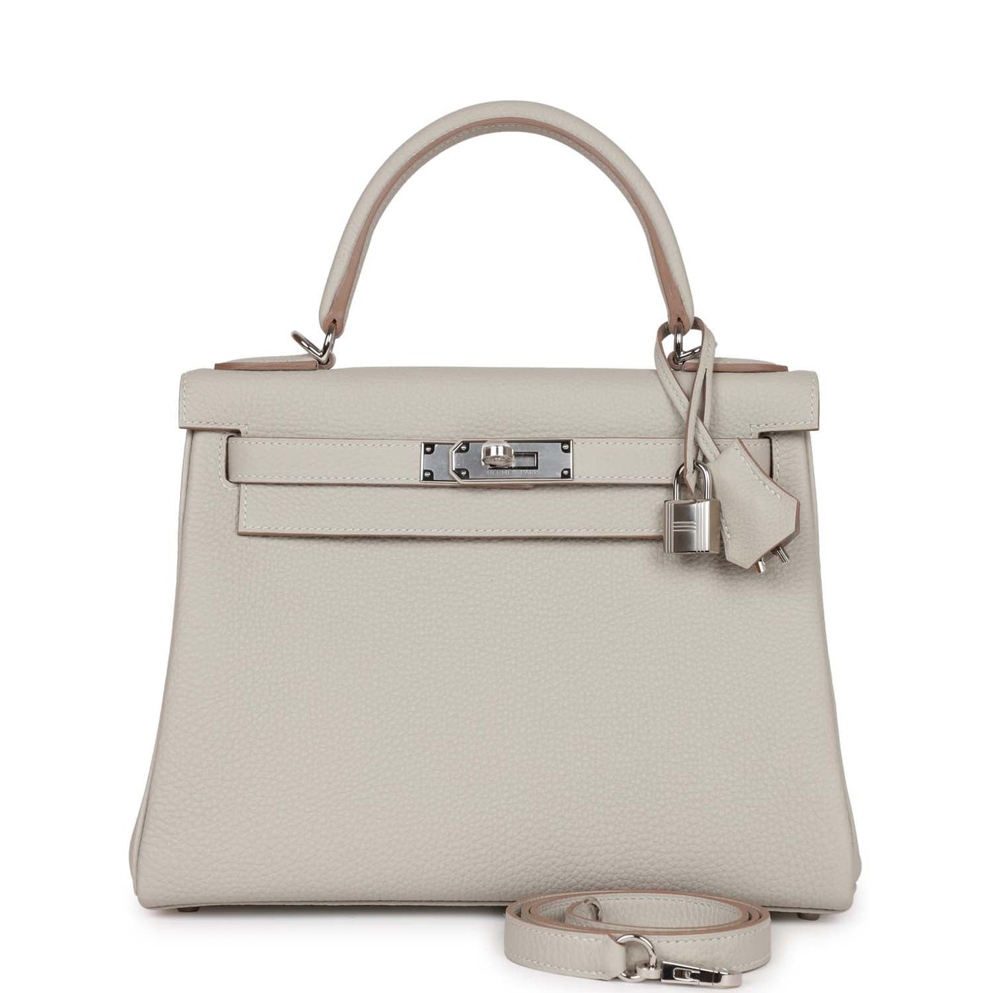 Hermes Kelly 28 Retourne Gris Perle Togo Palladium Hardware