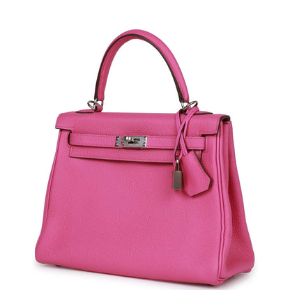 Hermes Kelly 25 Retourne Magnolia Togo Palladium Hardware