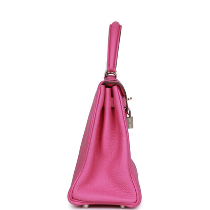 Hermes Kelly 25 Retourne Magnolia Togo Palladium Hardware