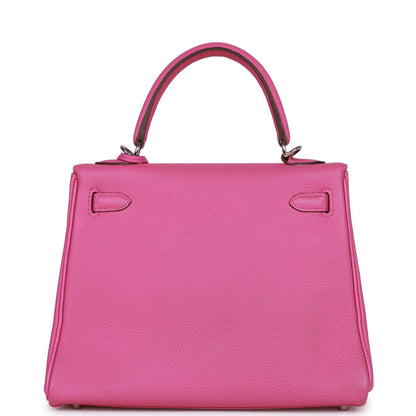 Hermes Kelly 25 Retourne Magnolia Togo Palladium Hardware
