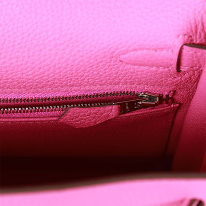 Hermes Kelly 25 Retourne Magnolia Togo Palladium Hardware