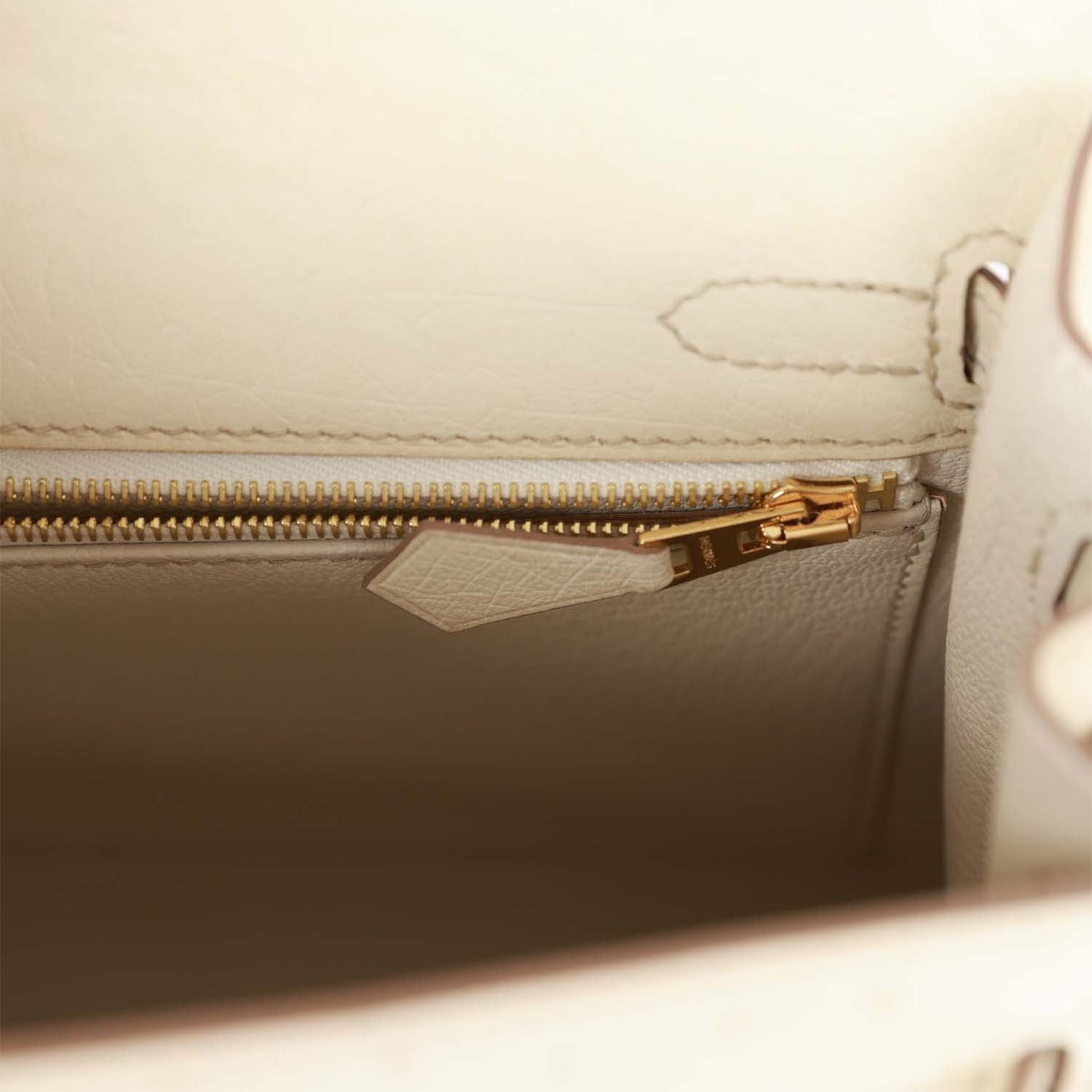 Hermes Kelly 25 Sellier Beton Ostrich Gold Hardware