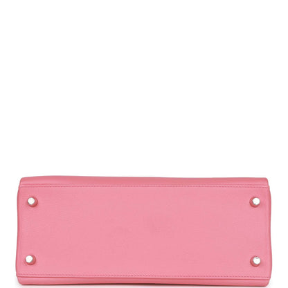 Hermes Kelly 28 Retourne Rose D'Ete Verso Evercolor Palladium Hardware