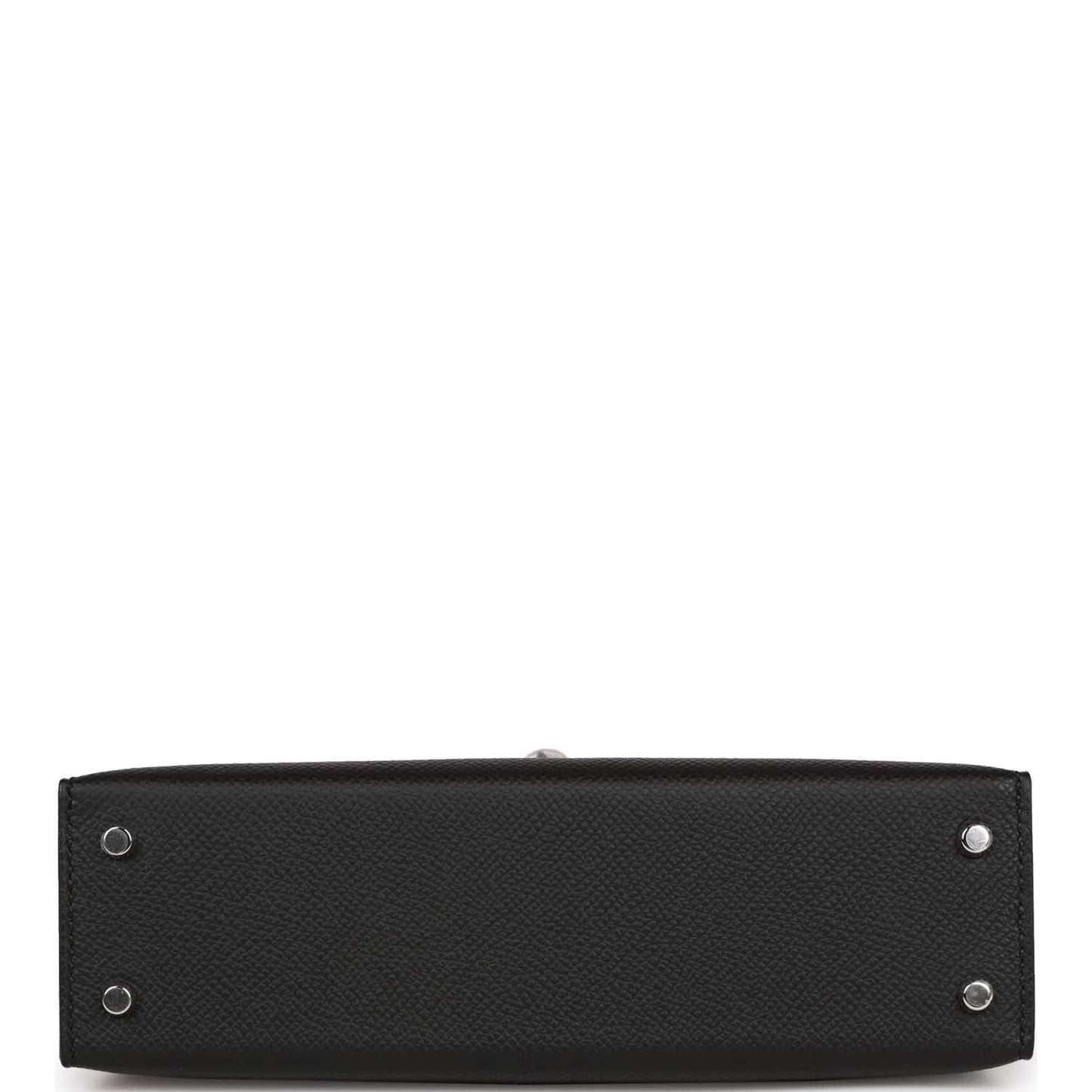 Hermes Kelly 20 Sellier Black Epsom Palladium Hardware