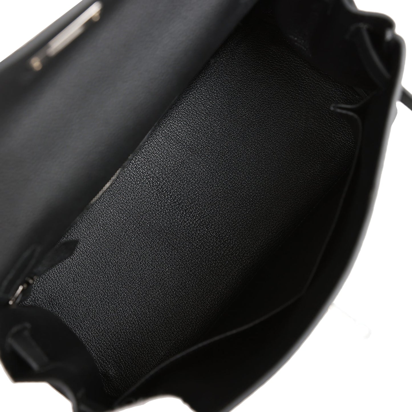 Hermes Kelly 28 Retourne Black Togo Palladium Hardware