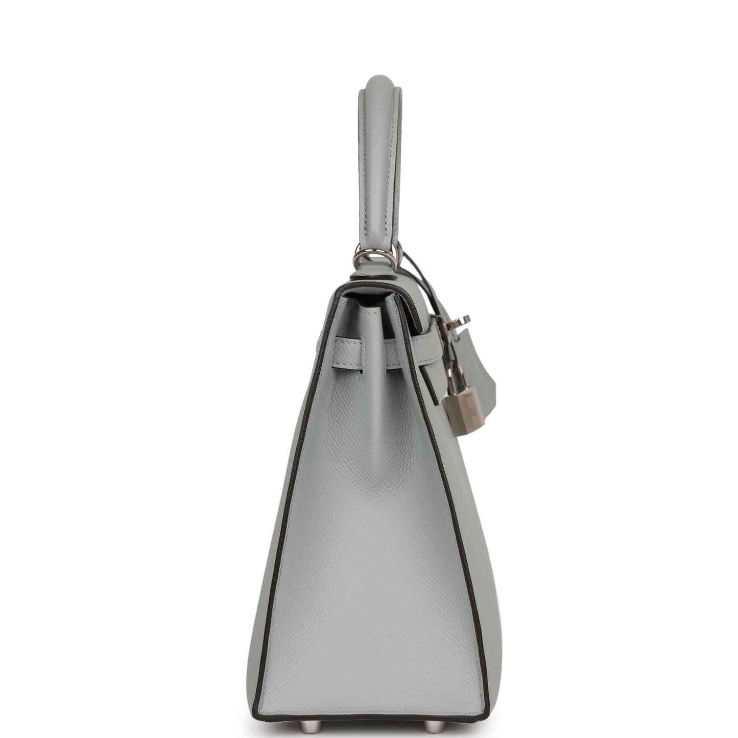 Hermes Kelly 25 Sellier Bleu Glacier Epsom Palladium Hardware