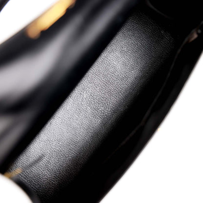 Hermes Kelly 32 Sellier Black Box Gold Hardware