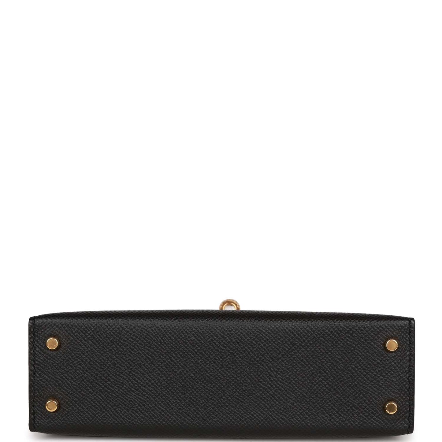 Hermes Kelly 20 Sellier Black Epsom Gold Hardware