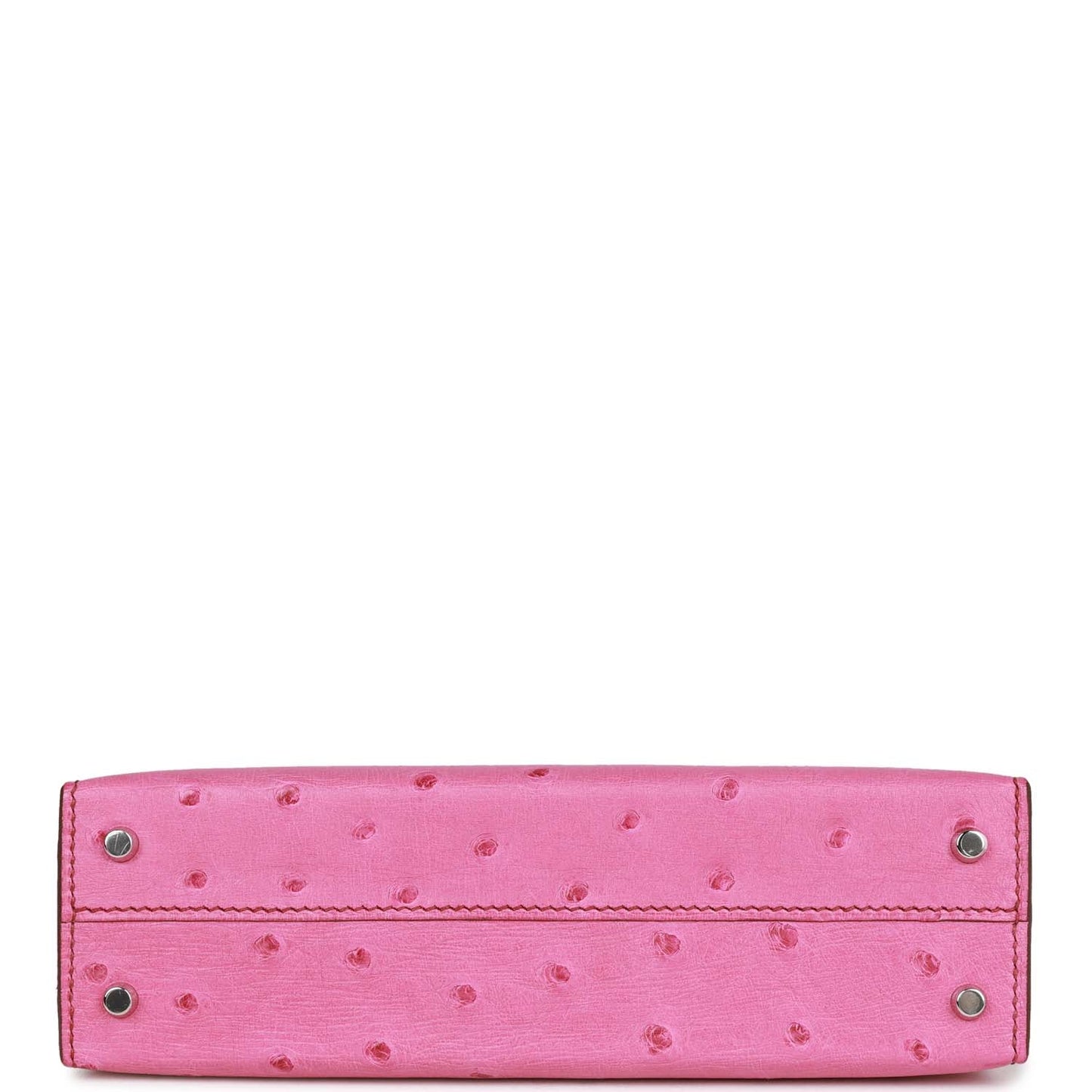 Hermes Kelly 20 Sellier Fuchsia Ostrich Palladium Hardware