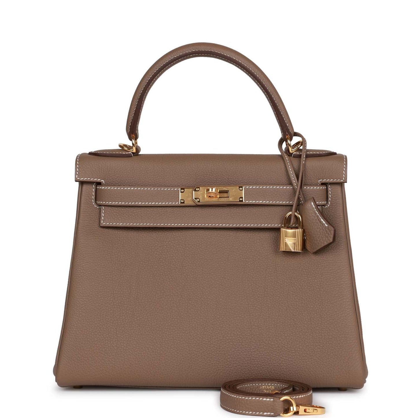 Hermes Kelly 28 Retourne Etoupe Togo Gold Hardware