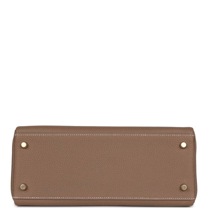 Hermes Kelly 28 Retourne Etoupe Togo Gold Hardware
