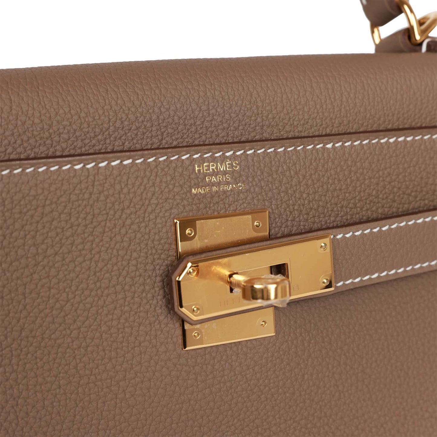 Hermes Kelly 28 Retourne Etoupe Togo Gold Hardware