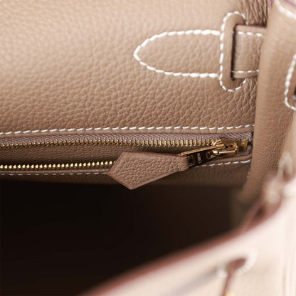 Hermes Kelly 28 Retourne Etoupe Togo Gold Hardware