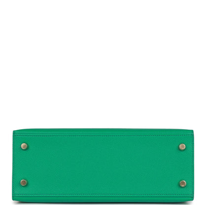 Hermes Kelly 25 Sellier Vert Jade Epsom Gold Hardware