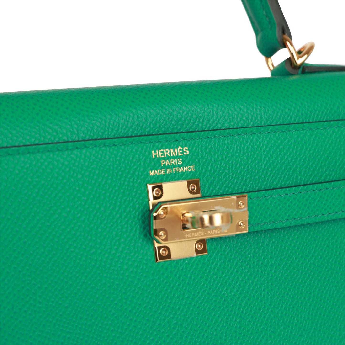 Hermes Kelly 25 Sellier Vert Jade Epsom Gold Hardware