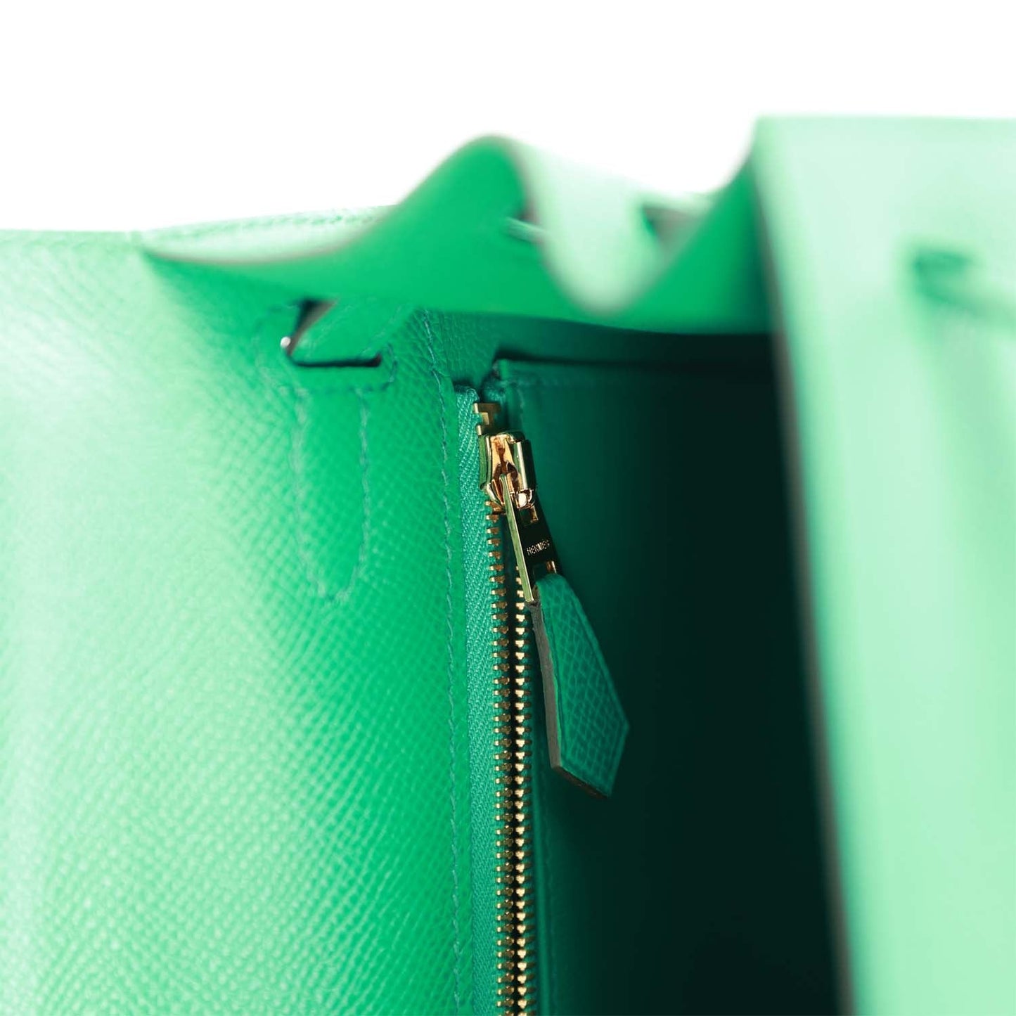 Hermes Kelly 25 Sellier Vert Jade Epsom Gold Hardware