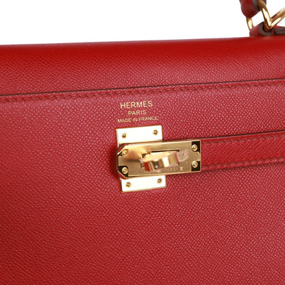 Hermes Kelly 25 Sellier Rubis Madame Gold Hardware
