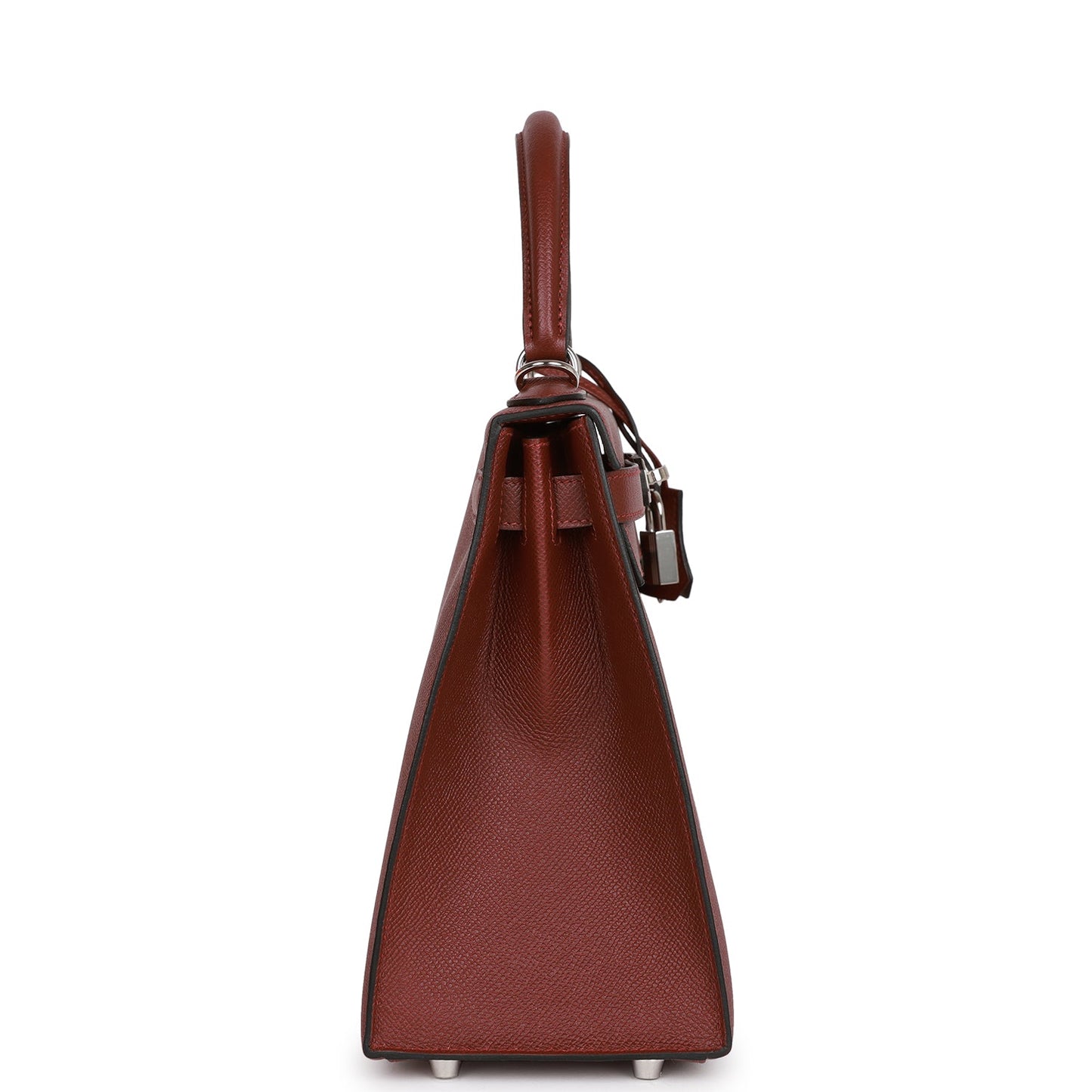 Hermes Kelly 28 Sellier Rouge H Epsom Palladium Hardware