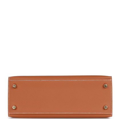 Hermes Kelly 25 Sellier Gold Epsom Gold Hardware