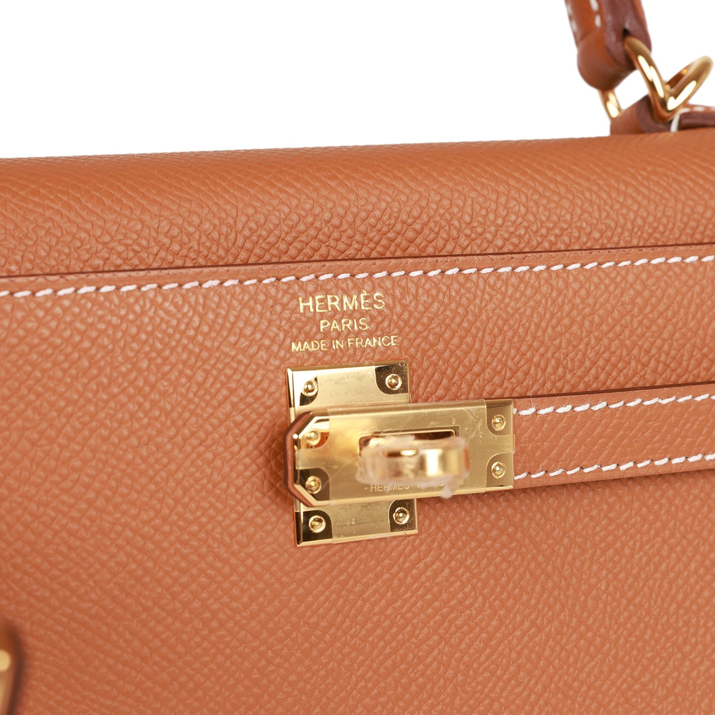 Hermes Kelly 25 Sellier Gold Epsom Gold Hardware