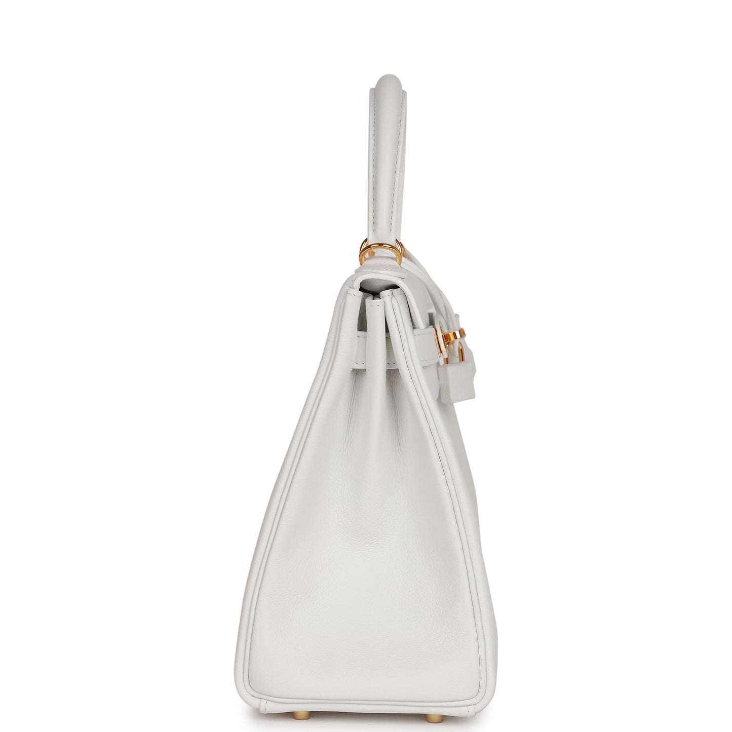 Hermes Kelly 28 Retourne New White Evercolor Gold Hardware