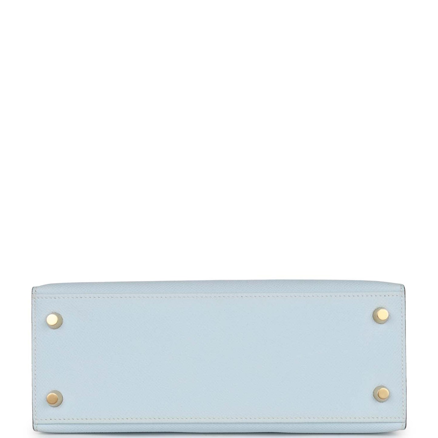 Hermes Kelly 25 Sellier Bleu Brume Epsom Gold Hardware
