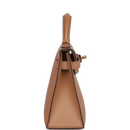 Hermes Kelly 20 Sellier Chai Epsom Gold Hardware