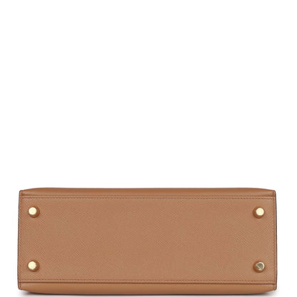 Hermes Kelly 25 Sellier Chai Epsom Gold Hardware