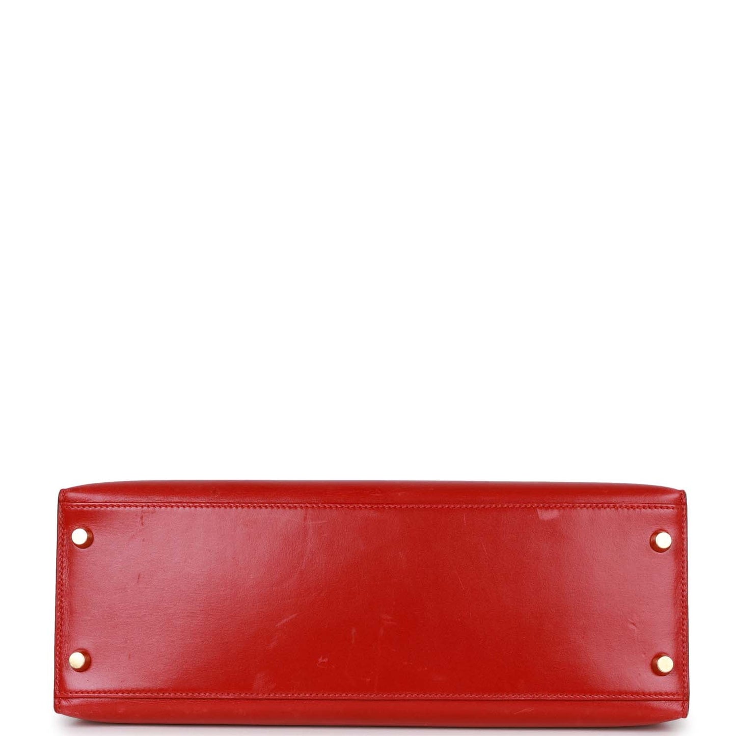 Hermes Kelly 32 Sellier Rouge Vif Box Gold Hardware