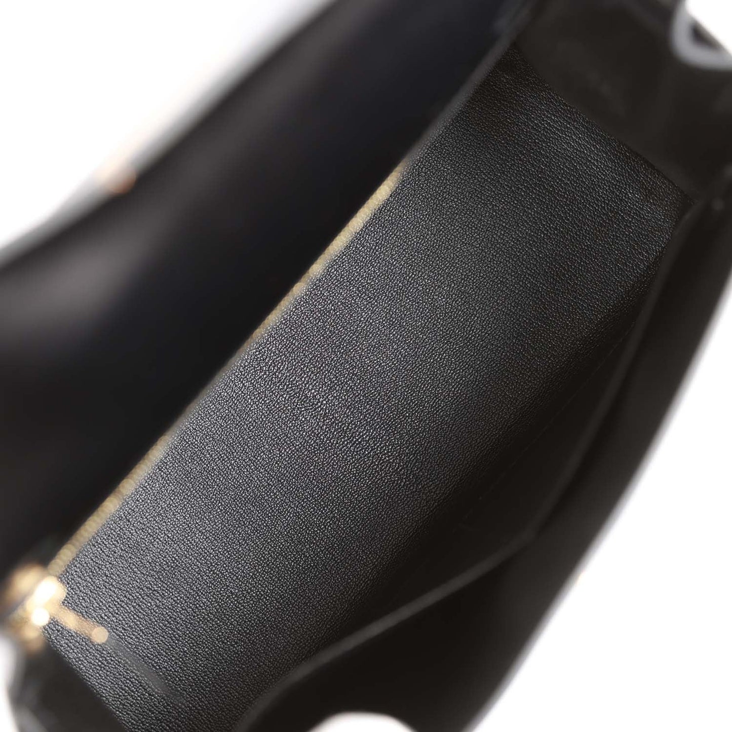 Hermes Kelly 28 Sellier Black Box Gold Hardware