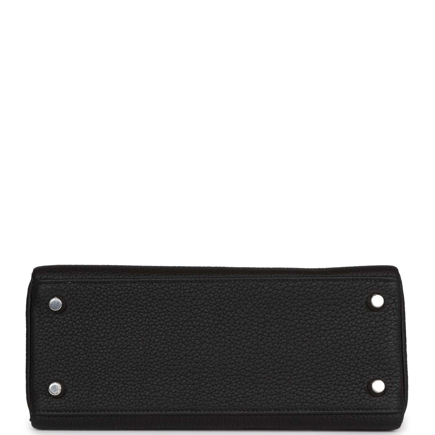 Hermes Kelly 25 Retourne Black Togo Palladium Hardware