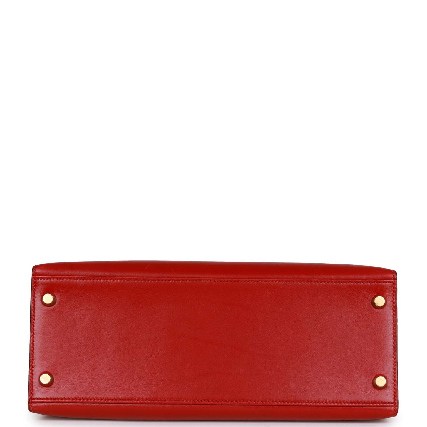 Hermes Kelly 28 Sellier Rouge Vif Box Gold Hardware