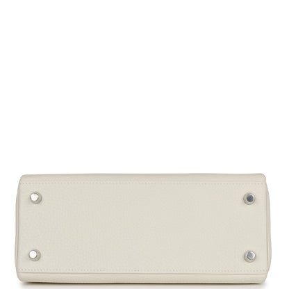 Hermes Kelly 25 Retourne Mushroom Togo Palladium Hardware