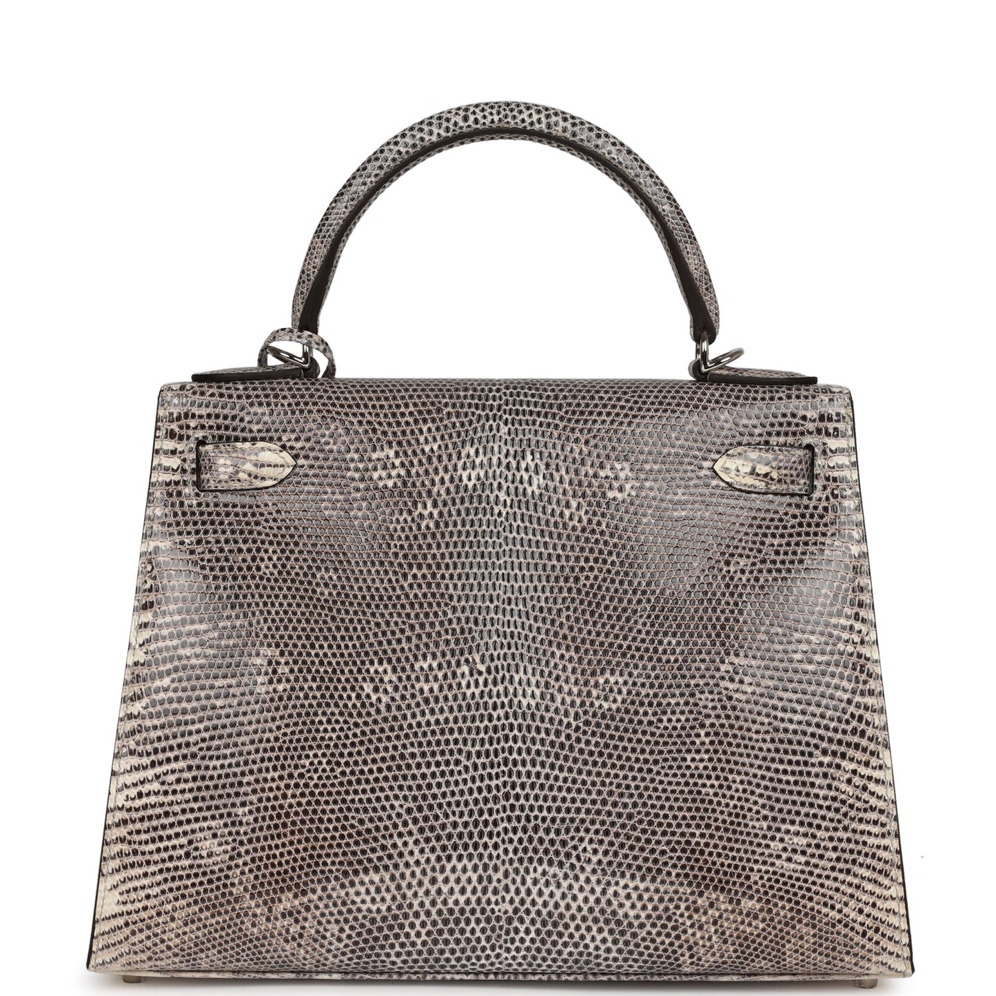 Hermes Kelly 28 Sellier Ombre Veranus Salvator Lizard Palladium Hardware