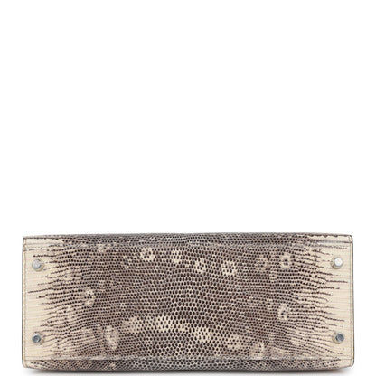 Hermes Kelly 28 Sellier Ombre Veranus Salvator Lizard Palladium Hardware